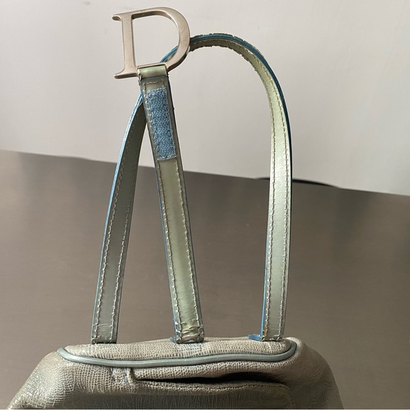 Christian Dior Suede small bag 9x7” lite blue color, used but in good shape - Picture 8 of 10